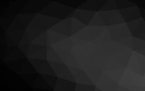 Dark Silver, Gray vector low poly layout. Stockillustratie