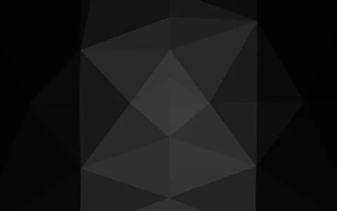 Dark Silver, Gray vector low poly texture. Stock Illustration