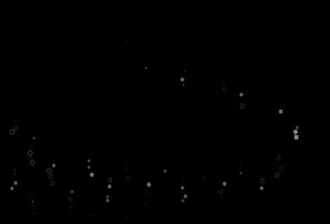 Dark Silver, Gray vector pattern with crystals, rectangles. Illustrazione stock