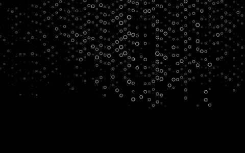 Dark Silver, Gray vector pattern with spheres. Illustrazione stock