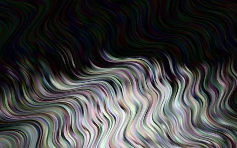 Dark Silver, Gray vector pattern with bubble shapes. イラスト素材