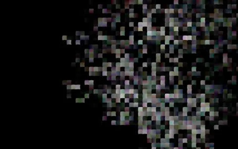 Dark Silver, Gray vector pattern in square style. Stock Illustration