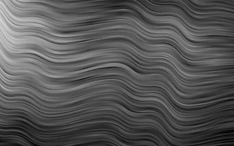 Dark Silver, Gray vector pattern with curved circles. 스톡 일러스트