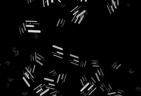 Dark silver, gray vector pattern with narrow lines. Stock Illustration