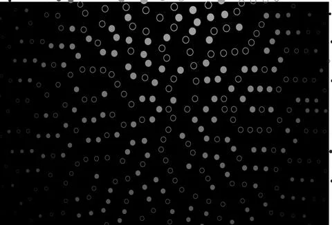 Dark Silver, Gray vector pattern with spheres. イラスト素材