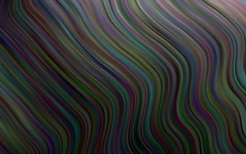 Dark Silver, Gray vector pattern with liquid shapes. Illustrazione stock