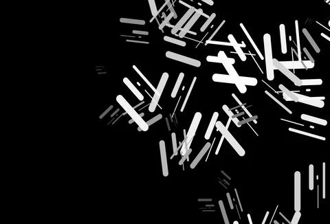 Dark silver, gray vector pattern with narrow lines. 스톡 일러스트