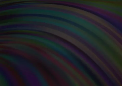 Dark Silver, Gray vector pattern with bubble shapes. Illustrazione stock