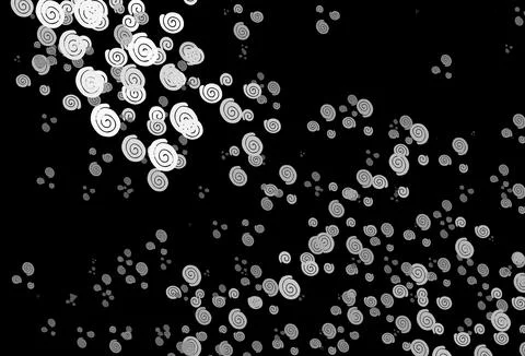 Dark Silver, Gray vector pattern with liquid shapes. Illustrazione stock