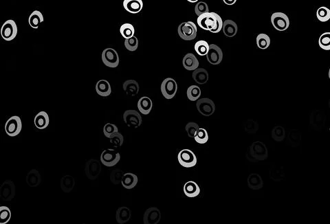 Dark Silver, Gray vector pattern with spheres. イラスト素材