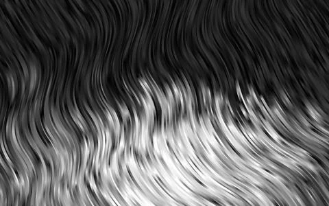 Dark Silver, Gray vector pattern with curved circles. Illustrazione stock