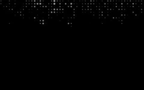 Dark Silver, Gray vector pattern with spheres. Stock Illustration