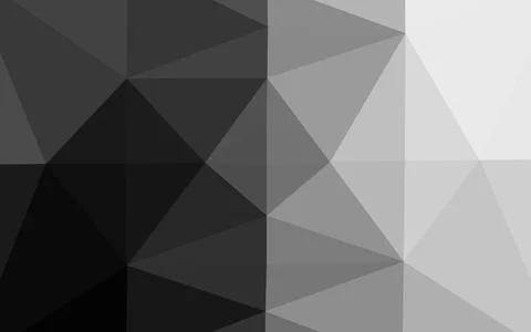 Dark Silver, Gray vector polygon abstract backdrop. Stock Illustration