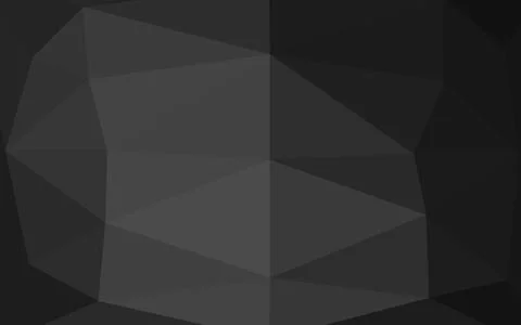Dark Silver, Gray vector polygon abstract background. Stock Illustration