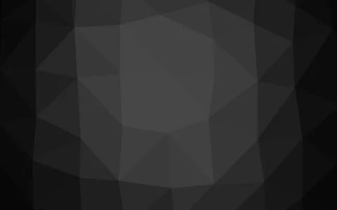 Dark Silver, Gray vector polygon abstract background. Stock Illustration
