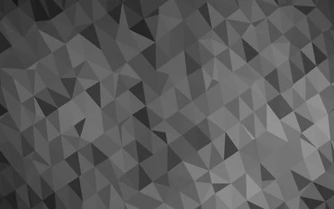 Dark Silver, Gray vector polygon abstract background. Stock Illustration