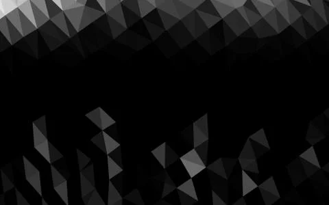 Dark Silver, Gray vector polygonal pattern. Illustrazione stock