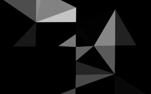 Dark Silver, Gray vector polygonal pattern. Stockillustratie