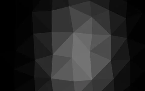 Dark Silver, Gray vector polygonal pattern. Stock Illustration