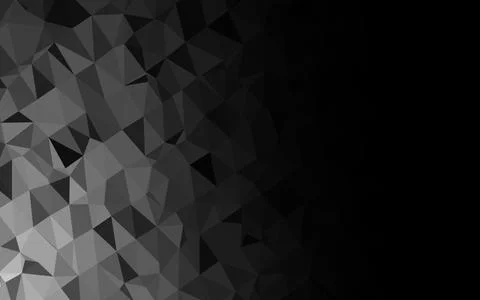 Dark Silver, Gray vector polygonal template. イラスト素材