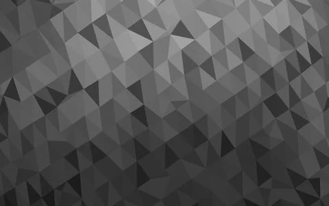 Dark Silver, Gray vector polygonal template. Illustrazione stock