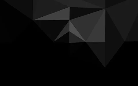 Dark Silver, Gray vector polygonal pattern. Stock Illustration