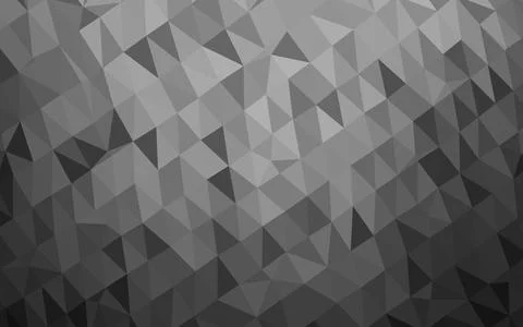 Dark Silver, Gray vector polygonal background. Stockillustratie
