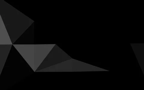 Dark Silver, Gray vector polygonal background. Stock Illustration