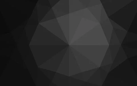 Dark Silver, Gray vector polygonal background. Stock Illustration