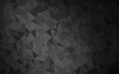 Dark Silver, Gray vector shining triangular background. Stock Illustration