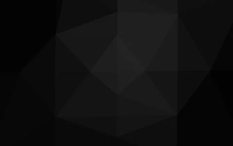 Dark Silver, Gray vector shining triangular pattern. Stock Illustration