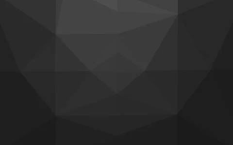 Dark Silver, Gray vector shining triangular pattern. 스톡 일러스트