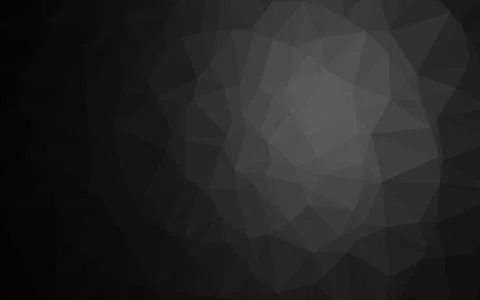 Dark Silver, Gray vector shining triangular template. 스톡 일러스트