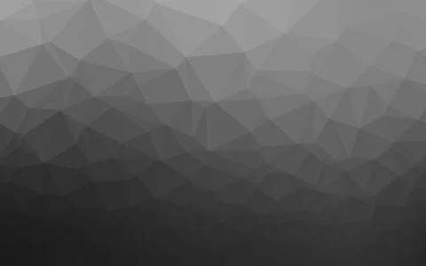 Dark Silver, Gray vector shining triangular background. Stock Illustration