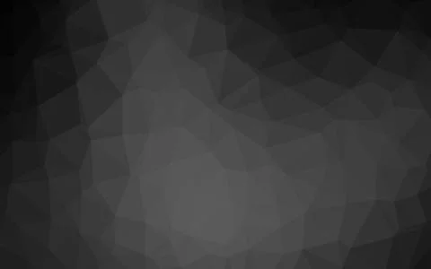 Dark Silver, Gray vector shining triangular background. Stock Illustration