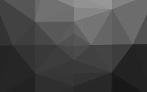 Dark Silver, Gray vector shining triangular pattern. Stock Illustration