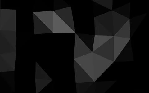 Dark Silver, Gray vector shining triangular pattern. Illustrazione stock