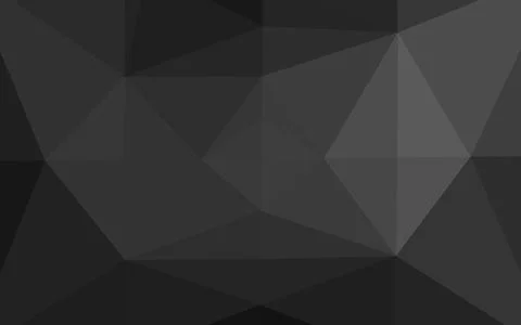 Dark Silver, Gray vector shining triangular background. Stock Illustration