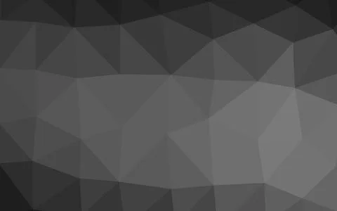 Dark Silver, Gray vector shining triangular pattern. Illustrazione stock