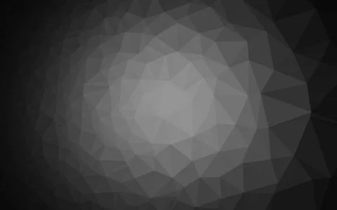 Dark Silver, Gray vector shining triangular background. Illustrazione stock
