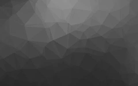 Dark Silver, Gray vector shining triangular pattern. Stock Illustration