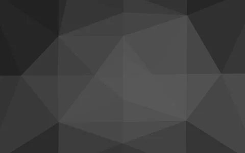 Dark Silver, Gray vector shining triangular pattern. 스톡 일러스트