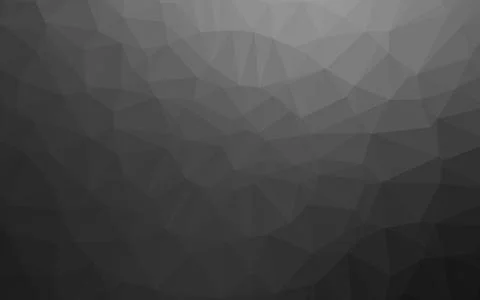 Dark Silver, Gray vector shining triangular pattern. Stock Illustration