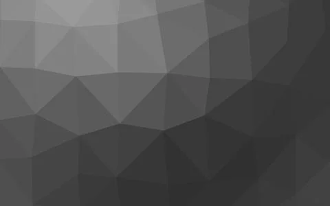 Dark Silver, Gray vector shining triangular template. Stock Illustration