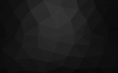 Dark Silver, Gray vector shining triangular background. 스톡 일러스트