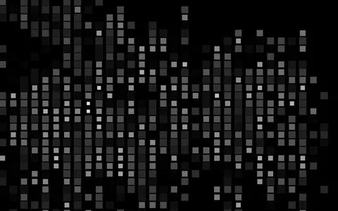 Dark Silver, Gray vector template with crystals, rectangles. Stock Illustration