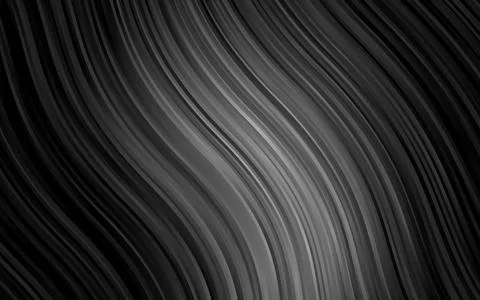Dark Silver, Gray vector template with lines, ovals. Stock Illustration