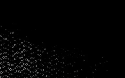 Dark Silver, Gray vector texture with disks. Stock Illustration