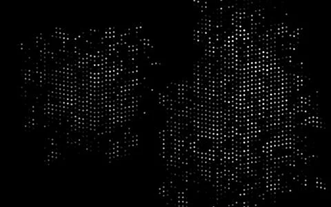 Dark Silver, Gray vector texture with disks. Stock Illustration