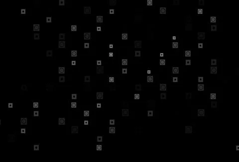 Dark Silver, Gray vector texture in rectangular, circular style. Stock Illustration